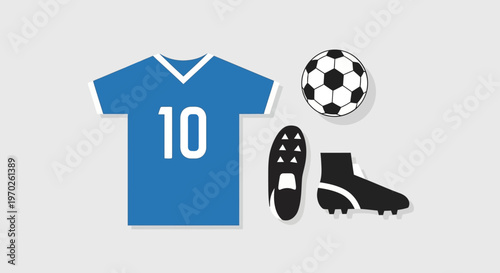Soccer Jersey Number 10 Uniform.