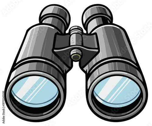 Cartoon Binoculars Illustration