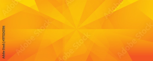 Modern Orange and Yellow Abstract Background with Dynamic Geometric Gradient Shapes, Bright Energy Header Design, Vibrant Minimalist Vector for Corporate Presentation, Web Banner, and Tech Poster.