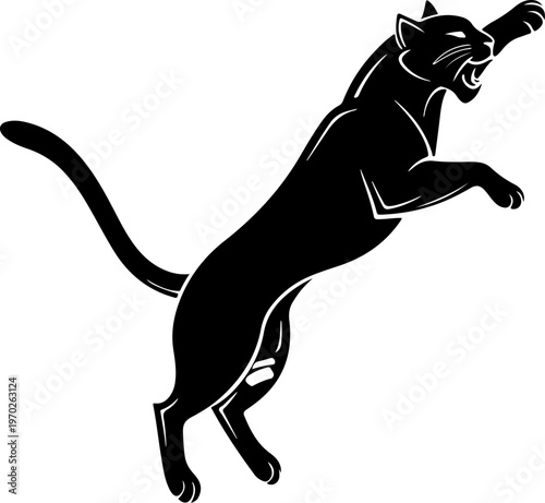 Cat silhouette vector illustration