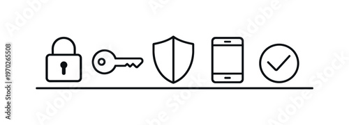 Online security and password protection practices for safeguarding personal accounts and preventing unauthorized access, lock, key, shield, smartphone
