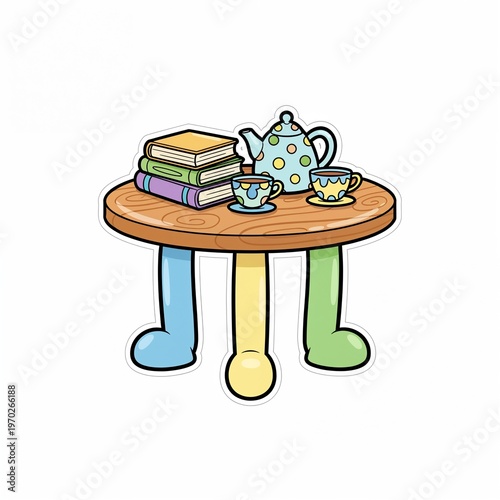 Table with items