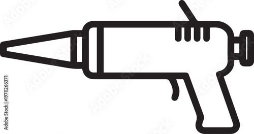 Premium Dental Wax Injection Tool with Nozzle Vector Icon for Medical Illustrations, Dental Procedures, Orthodontics, Prosthodontics, Patient Education, Dental Lab Workflows, CAD Designs