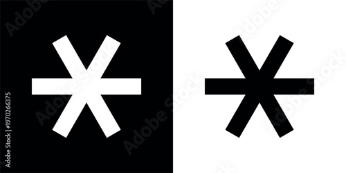 A telephone asterisk. Symbol for dialing a number, tone dialing or activating services on a telephone. Beginning of an access code, combination, or division of a code from a number. Vector.