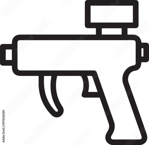 Premium Dental Wax Injection Tool with Trigger Vector Icon for Medical Professionals, Dental Labs, Orthodontists, Prosthodontists, and Dental Students – Perfect for Presentations, Patient