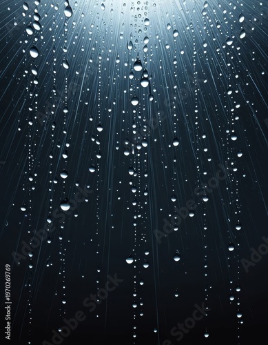 Heavy rain falling against a plain solid color background. 