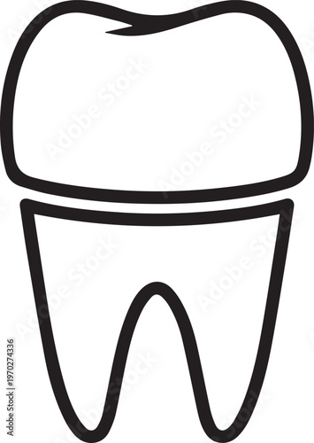 Premium Dental Ceramic Crown Illustration for Medical Education, Patient Awareness, Dental Lab Prototyping, Prosthodontics Training, and Clinical Documentation – High-Quality Vector Icon