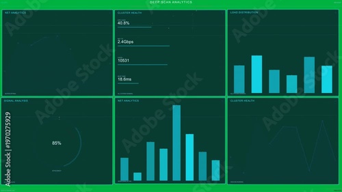 Reticle, viewport sweeping grid starting DEEP SCAN updating monitoring health Gbps transparent bg