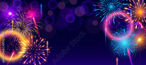 New Year Firework Background