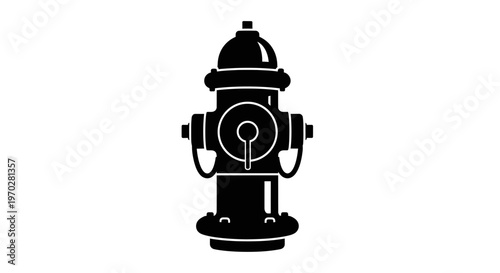 Black and white silhouette of a fire hydrant on a clean background.