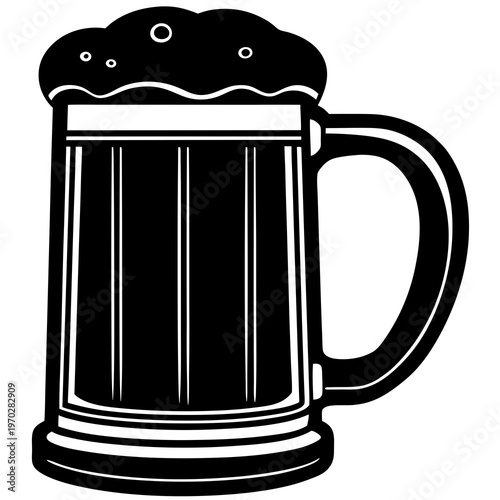 Fathers Day beer mug icon perfect for apparel printing, bags, posters, and online store products.