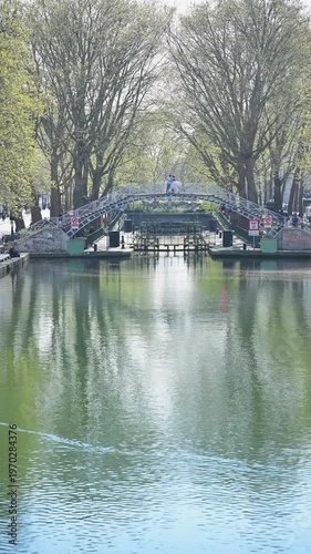 The Canal Saint-Martin in Paris