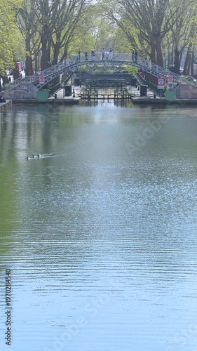 The Canal Saint-Martin in Paris