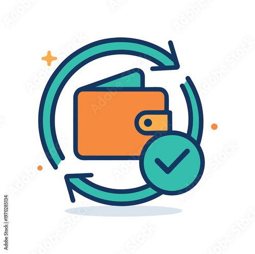 Financial habit loops reinforcing positive saving and spending behavior through repeated automated actions in personal finance systems, a circular