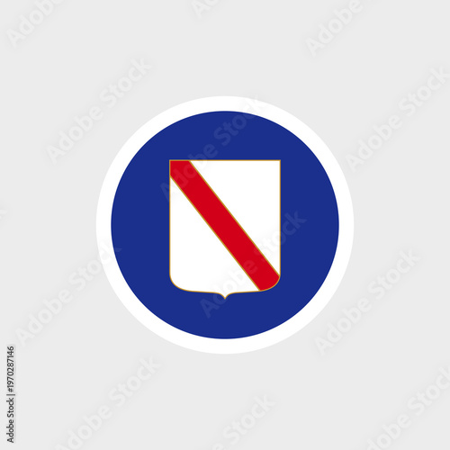Free Download Flag of Campania. A blue flag with a white coat of arms. Symbol of the region in Italy. Raster. - GFXLoad