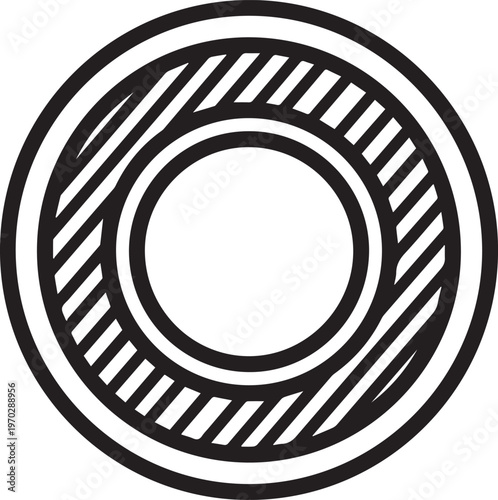 Premium Industrial Pipe with External Coating Vector Icon – Essential for Engineering, Manufacturing, Chemical Processing, Oil & Gas, HVAC, Piping Systems, Corrosion Protection, Pipeline