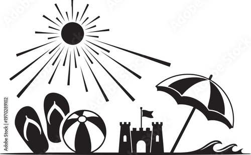 Colorful discount tags with percentage off sales and promotions silhouette