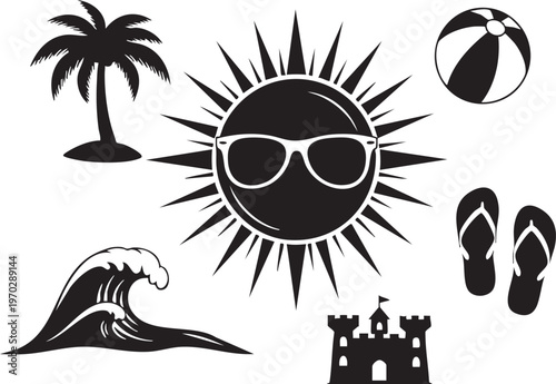 Colorful discount badges and labels 10 to 100 off sales promotions