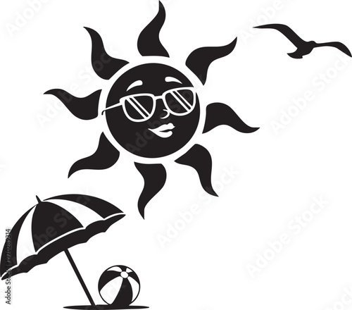 Black silhouette sale badges and percentage signs