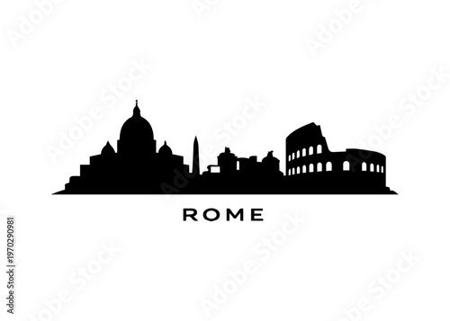 Rome city skyline
city skyline on a white background