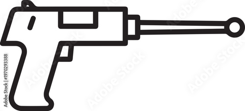 Premium Vector Leak Detection Spray Nozzle Icon for Plumbing Maintenance, Industrial Inspection, Water Leak Detection Systems, HVAC Services, Facility Management, Emergency Response