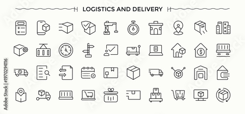 Blocked vector line icon set. Includes thin line symbols protect, safe, lock, block, security and more. Block icon set. Icons for application. Editable stroke. Vector illustration.