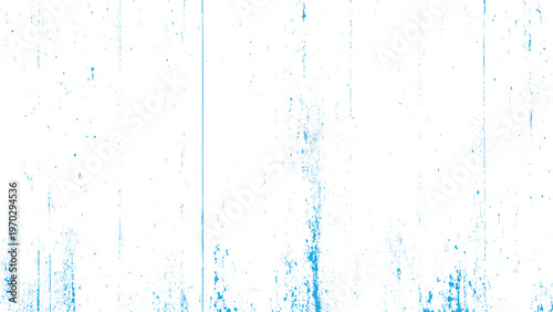 Blue and white abstract background with splatters and streaks of blue paint grunge texture