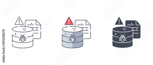 Compromised database icon