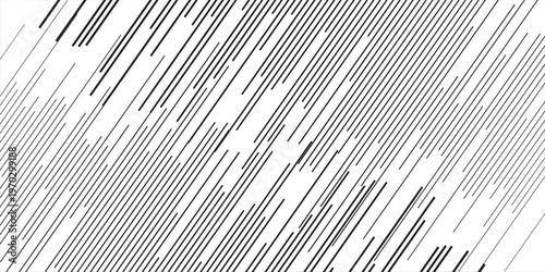 Diagonal dash line texture. Black slanted dashed lines pattern background. Straight tilt interrupted stripes wallpaper. Abstract dither rasterized grunge overlay. eps 10