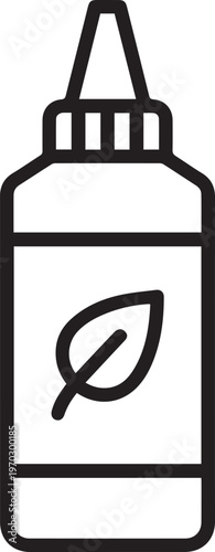 Professional Grafting Sealer with Squeeze Nozzle Vector Icon – Essential Tool for Precision Woodworking, DIY Crafts, Furniture Restoration & Construction – Perfect for Manuals, Guides