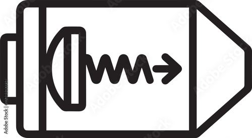 Professional Hydraulic Check Valve with Spring Mechanical Diagram for Industrial Fluid Power Systems, Pneumatic Engineering, HVAC Design, Automotive Suspension, and Engineering