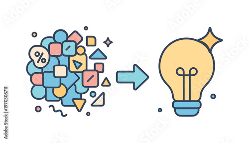 Knowledge compression and distilled insights in modern information workflows focusing on extracting essential meaning from complex data and presenting
