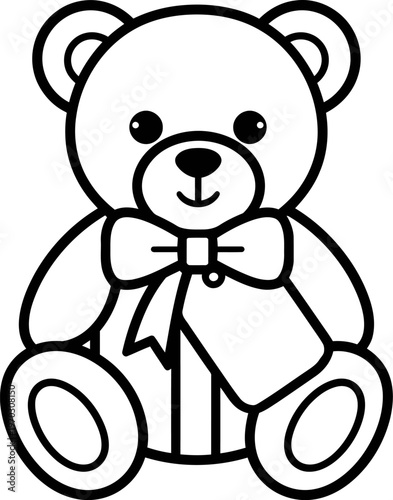 teddy bear with a gift
