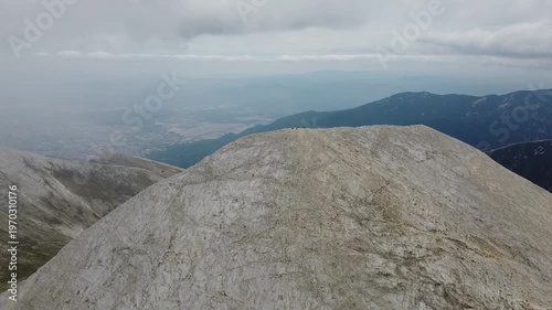 Rocky Summit of Vihren Mountain – Pirin Bulgaria Aerial Drone Footage
