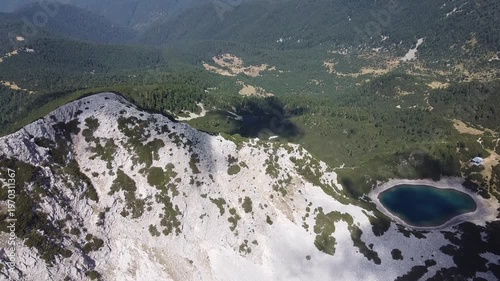 Rocky Summit of Sinanitsa Mountain – Pirin Bulgaria Aerial Drone Footage