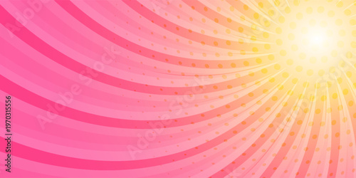 abstract pink comic background with cartoon cloud