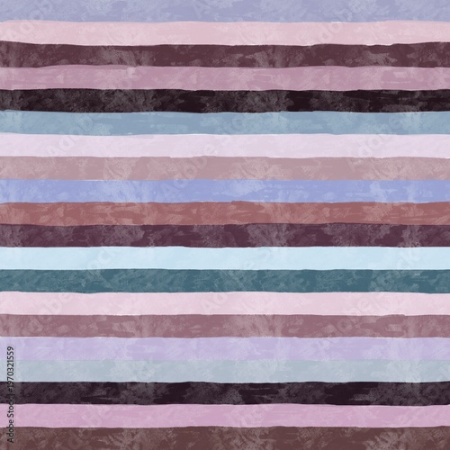 Abstract watercolor horizontal stripes background with pastel colors for textile and wallpaper design