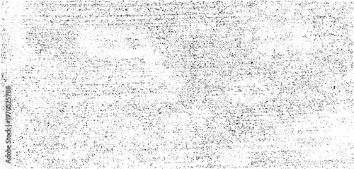 Abstract vector noise. Small particles of debris and dust. Distressed uneven background. Grunge texture overlay with fine grains isolated on white background. Vector illustration. EPS10.
