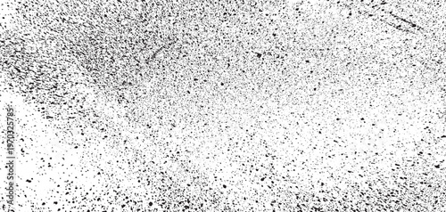 Abstract vector noise. Small particles of debris and dust. Distressed uneven background. Grunge texture overlay with fine grains isolated on white background. Vector illustration. EPS10.