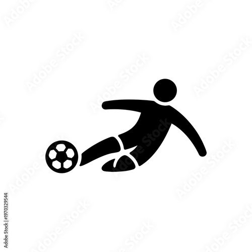 Football Player Sliding Icon