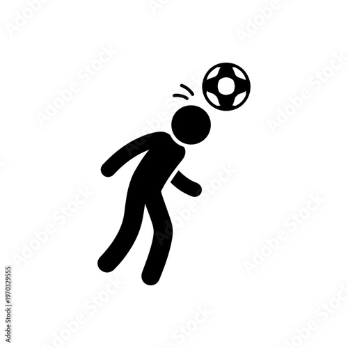 Football Player Heading Icon