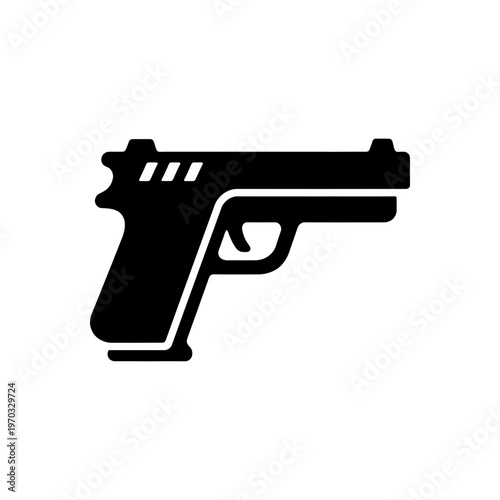 Modern Semi-Automatic Handgun Icon