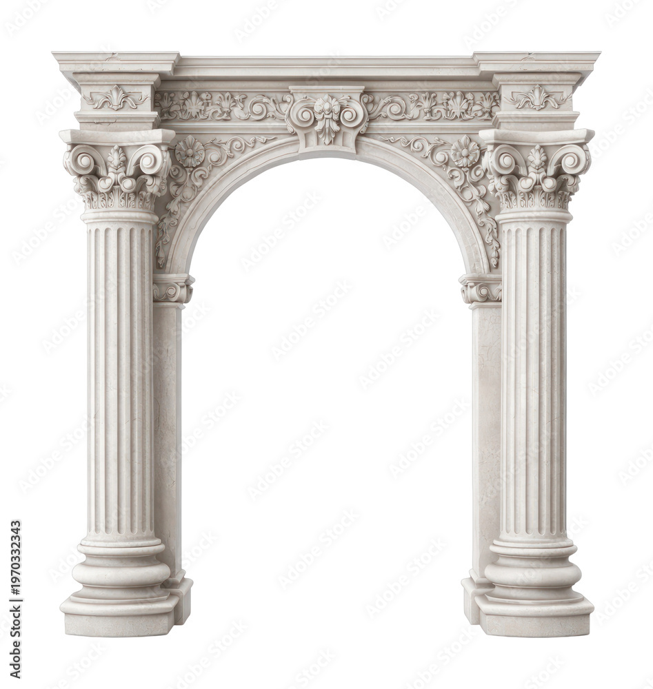 Fototapeta premium PNG Elegant classical architectural archway