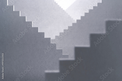 Obraz na płótnie monochrome minimalist stairs