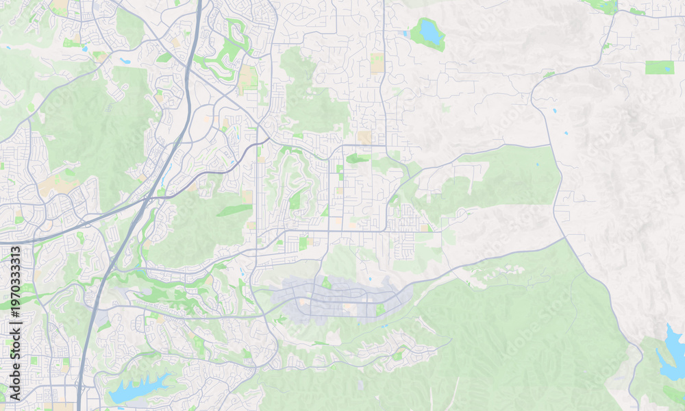 Obraz premium Poway California map
