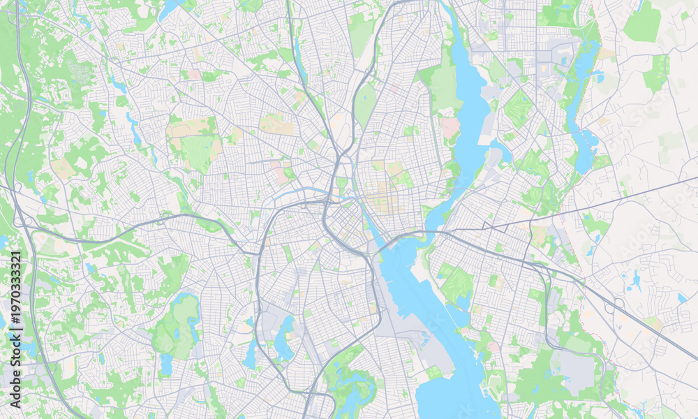 Fototapeta premium Providence Rhode Island map