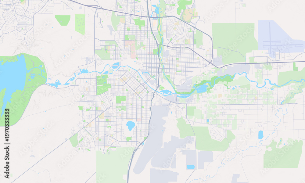 Fototapeta premium Pueblo Colorado map