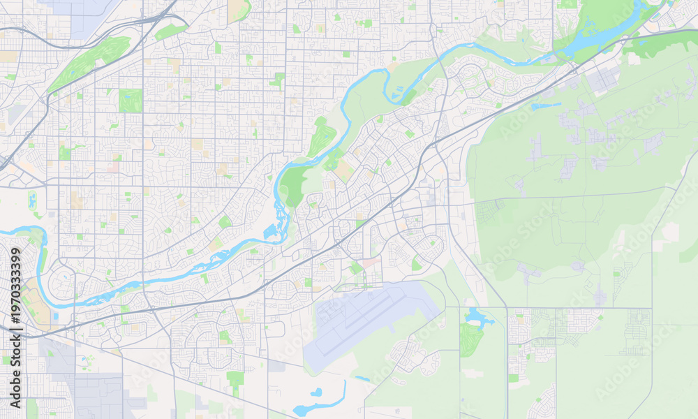 Fototapeta premium Rancho Cordova California map