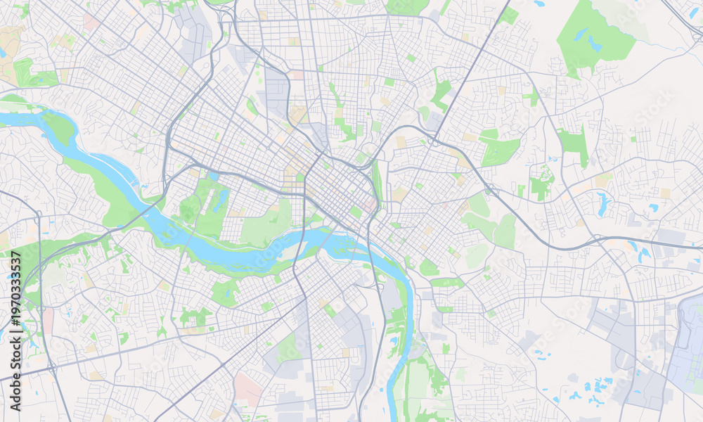 Fototapeta premium Richmond Virginia map