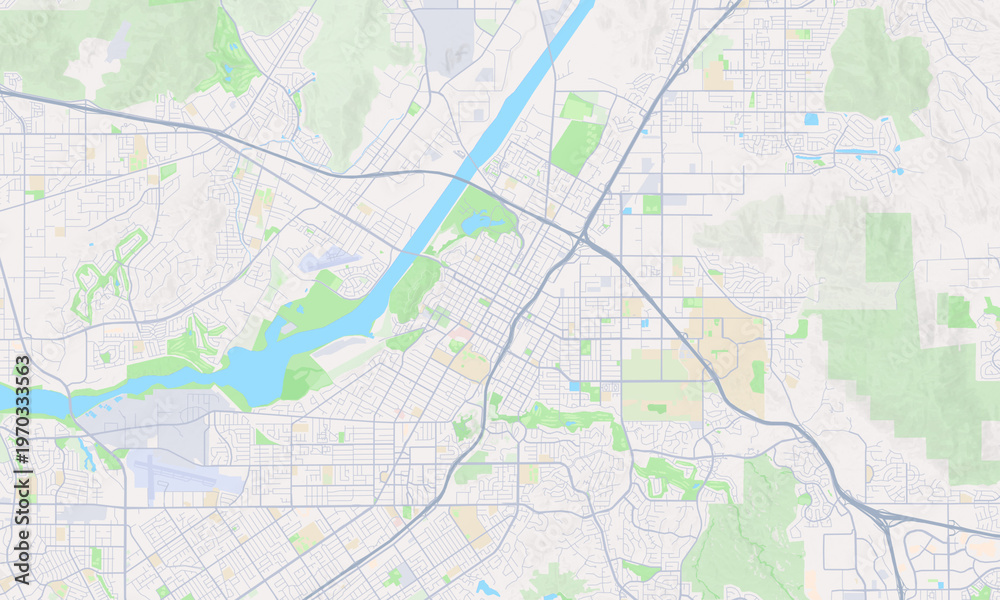 Obraz premium Riverside California map